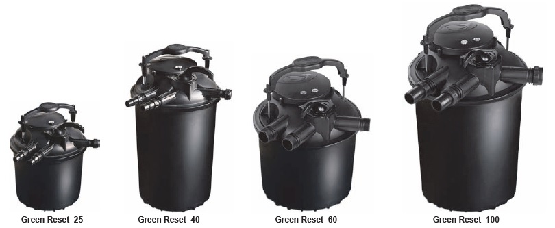 Druckfilter 60 L mit UVC Lampe und Rückspülfunktion