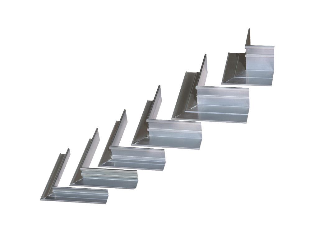 AluKante - Eckstück außen 100mm aus Aluminium